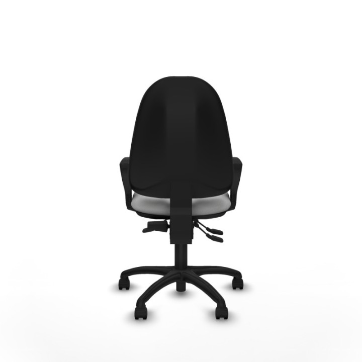 Algarra AS bali gris claro brazos fijos base poliamida ruedas nailon 50mm