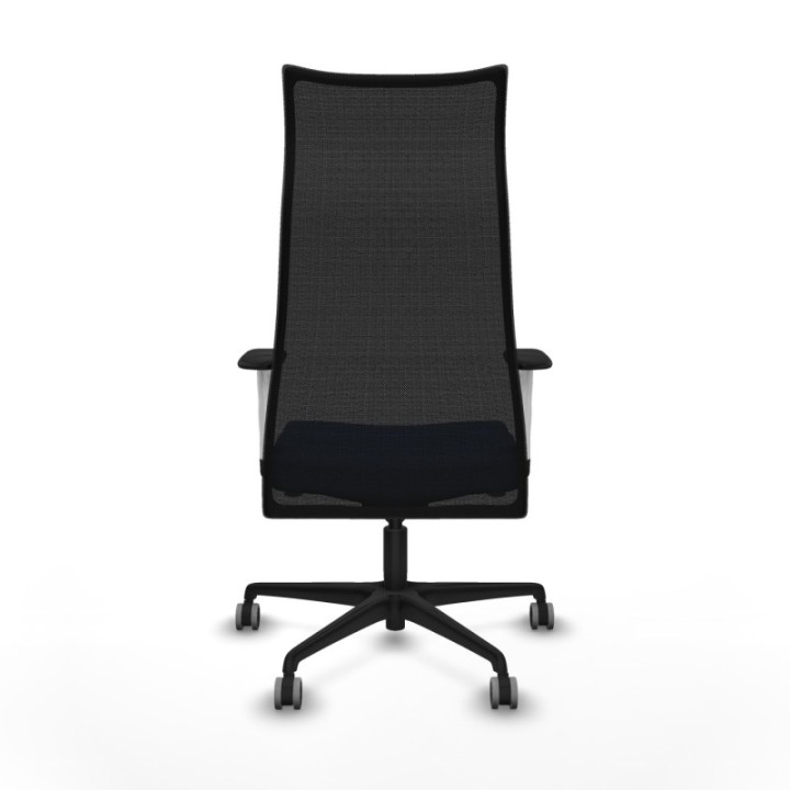 Albacete malla sincro malla negra bali azul marino brazos blancos base nailon ruedas 65mm engomadas