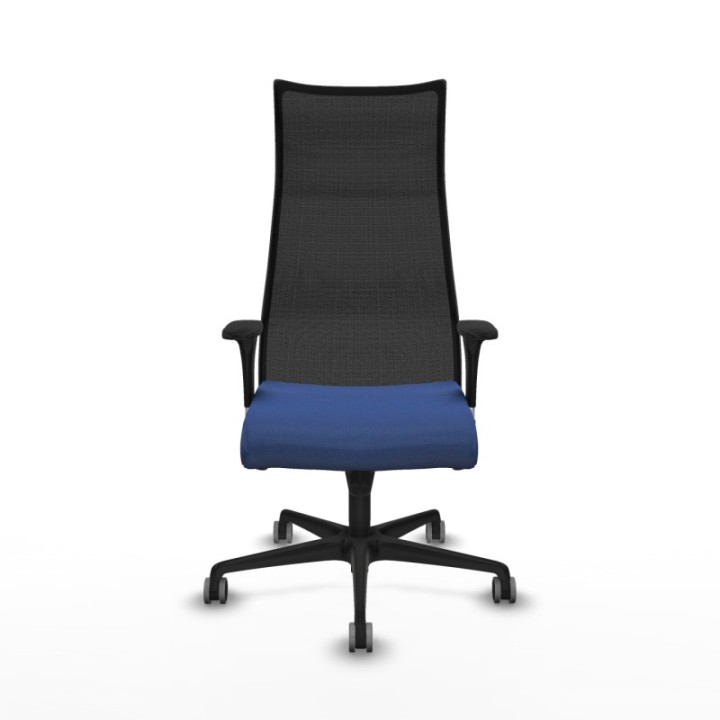 Albacete malla sincro malla negra bali azul marino brazos 1D base nailon ruedas 65mm engomadas