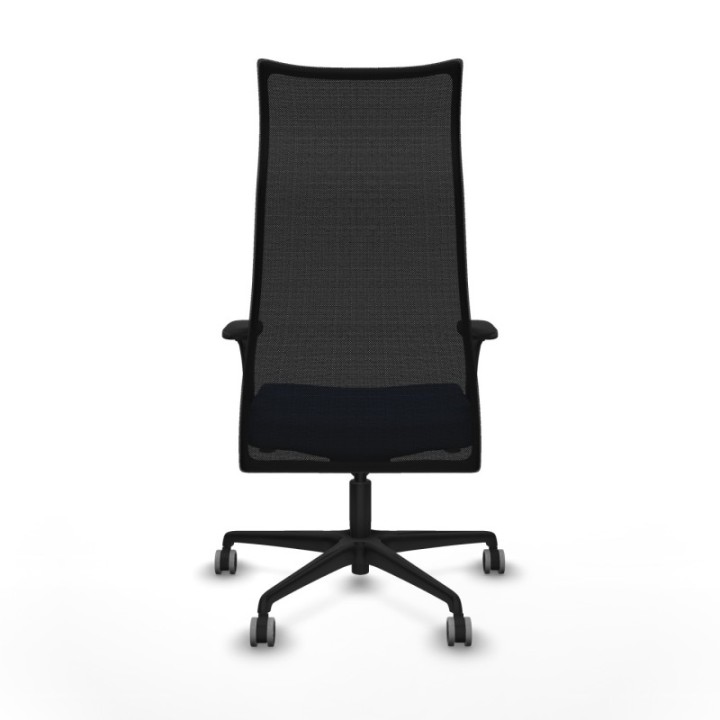 Albacete malla sincro malla negra bali azul marino brazos 1D base nailon ruedas 65mm engomadas