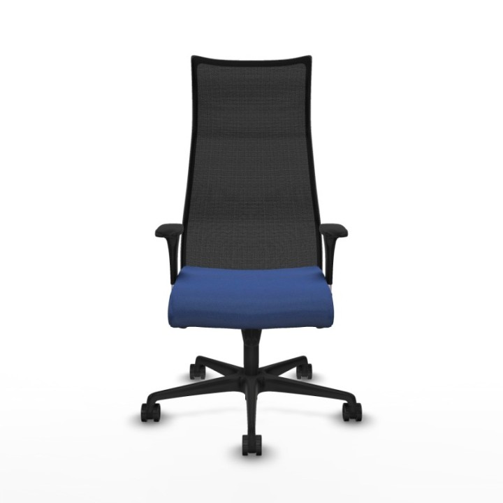 Albacete malla sincro malla negra bali azul marino brazos 1D base nailon ruedas 65 mm nailon