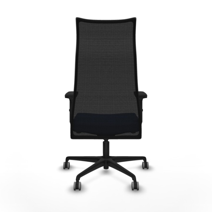 Albacete malla sincro malla negra bali azul marino brazos 2D base nailon ruedas 65mm engomadas