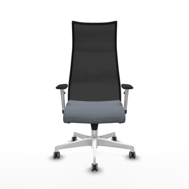 Albacete malla sincro malla negra bali gris brazos blancos base blanca ruedas 65mm engomadas