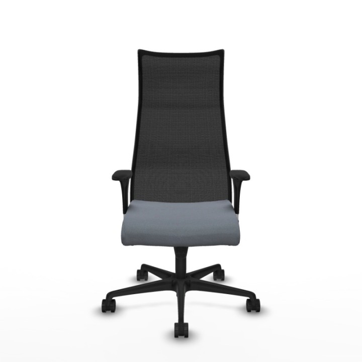 Albacete malla sincro malla negra bali gris brazos 1D base nailon ruedas 65 mm nailon