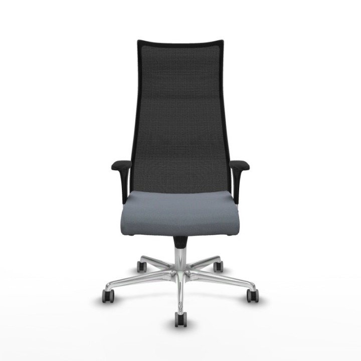 Albacete malla sincro malla negra bali gris brazos 1D base aluminio ruedas 65mm engomadas