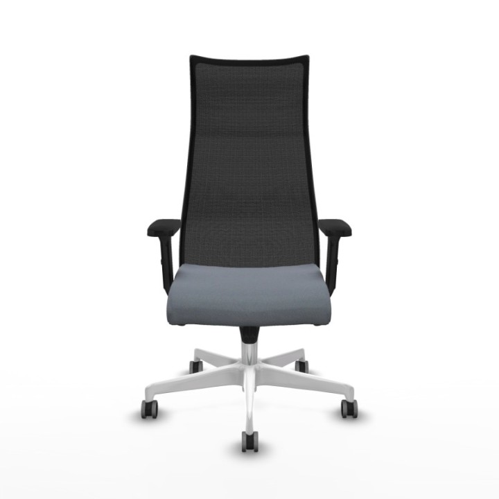 Albacete malla sincro malla negra bali gris brazos 2D base blanca ruedas 65mm engomadas