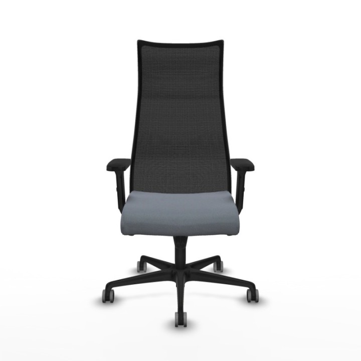 Albacete malla sincro malla negra bali gris brazos 2D base nailon ruedas 65mm engomadas