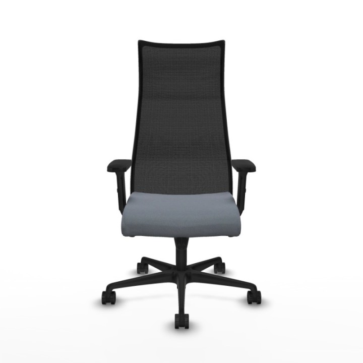 Albacete malla sincro malla negra bali gris brazos 2D base nailon ruedas 65 mm nailon