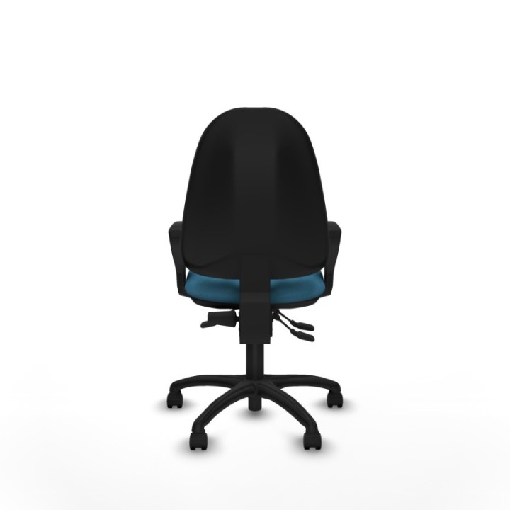 Algarra AS bali verde petroleo brazos fijos base poliamida ruedas nailon 50mm