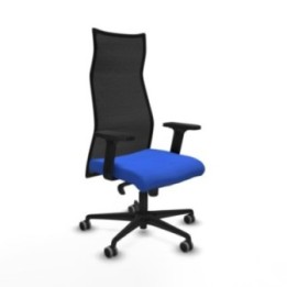 Albacete malla sincro malla negra bali azul brazos 2D base nailon ruedas 65mm engomadas