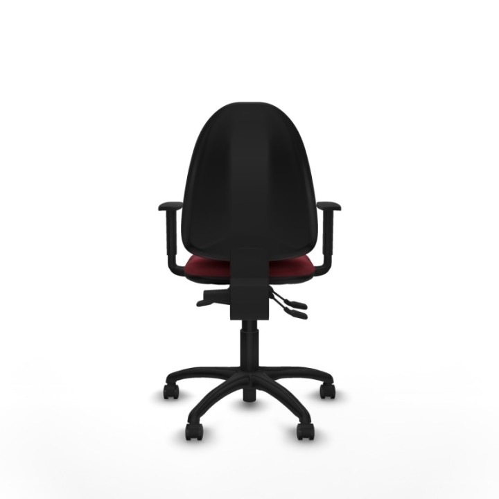 Aýna AS similpiel granate brazos 1D base poliamida ruedas engomadas 50mm