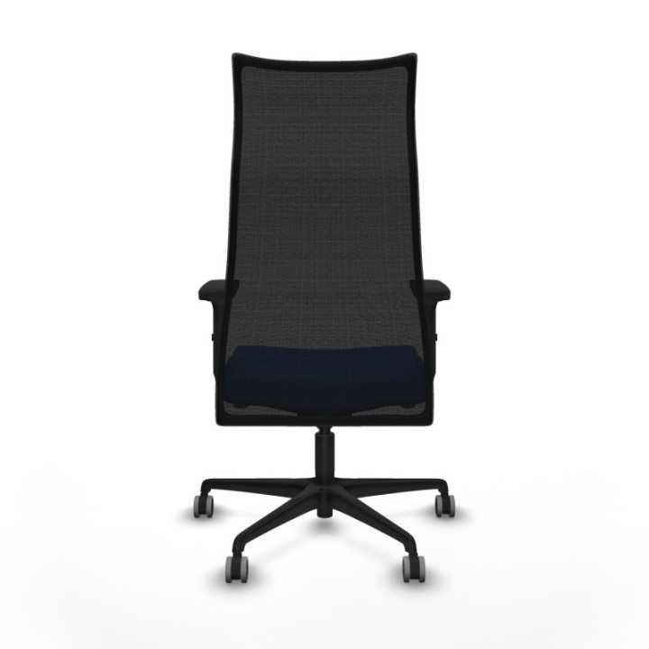 Albacete malla sincro malla negra bali azul brazos 2D base nailon ruedas 65mm engomadas