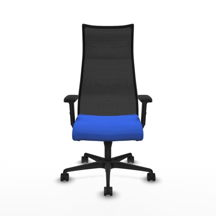 Albacete malla sincro malla negra bali azul brazos 2D base nailon ruedas 65 mm nailon