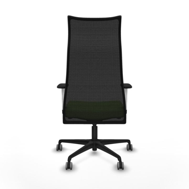 Albacete malla sincro malla negra bali pistacho brazos blancos base nailon ruedas 65mm engomadas