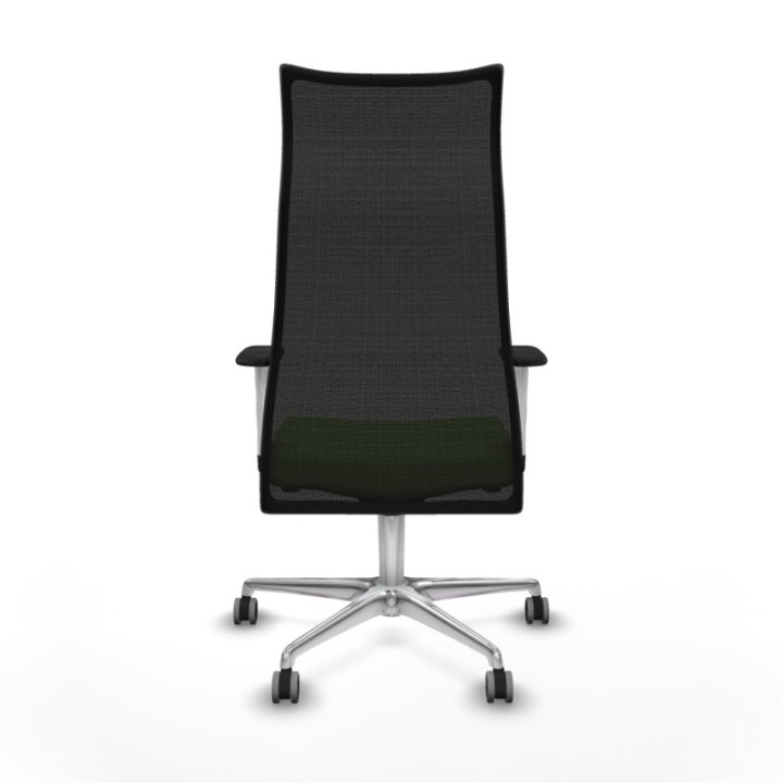 Albacete malla sincro malla negra bali pistacho brazos blancos base aluminio ruedas 65mm engomadas