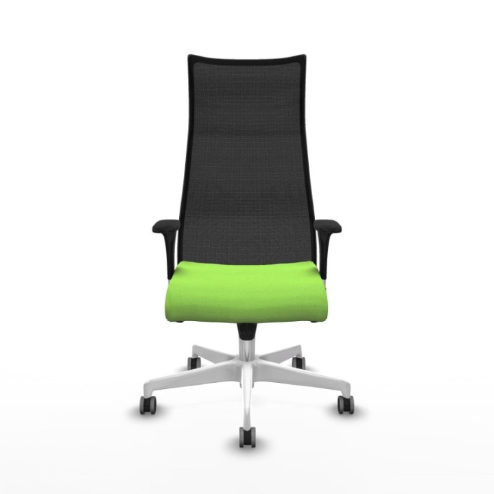 Albacete malla sincro malla negra bali pistacho brazos 1D base blanca ruedas 65mm engomadas