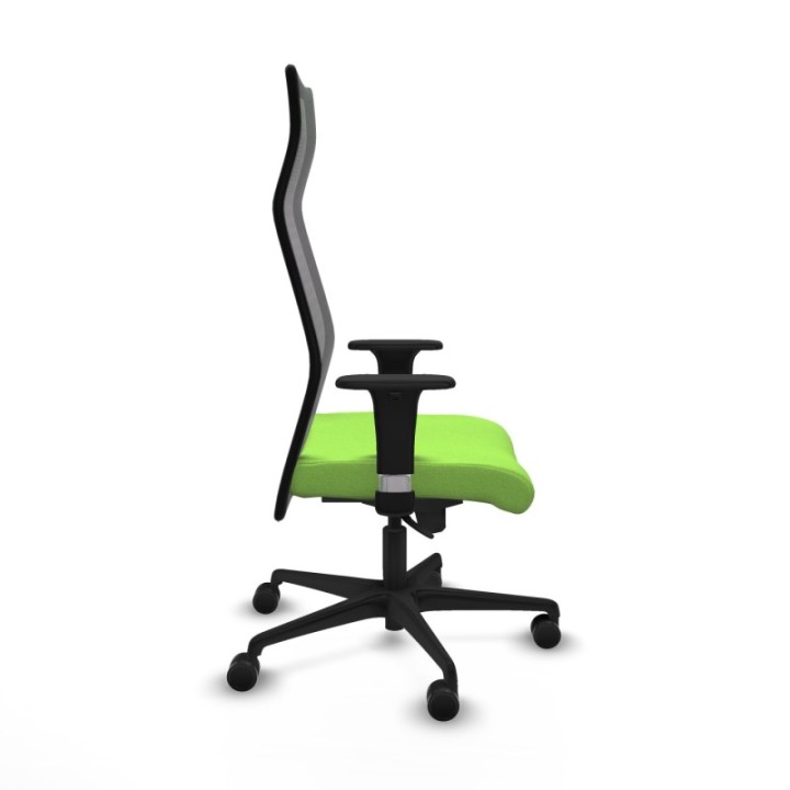 Albacete malla sincro malla negra bali pistacho brazos 1D base nailon ruedas 65 mm nailon