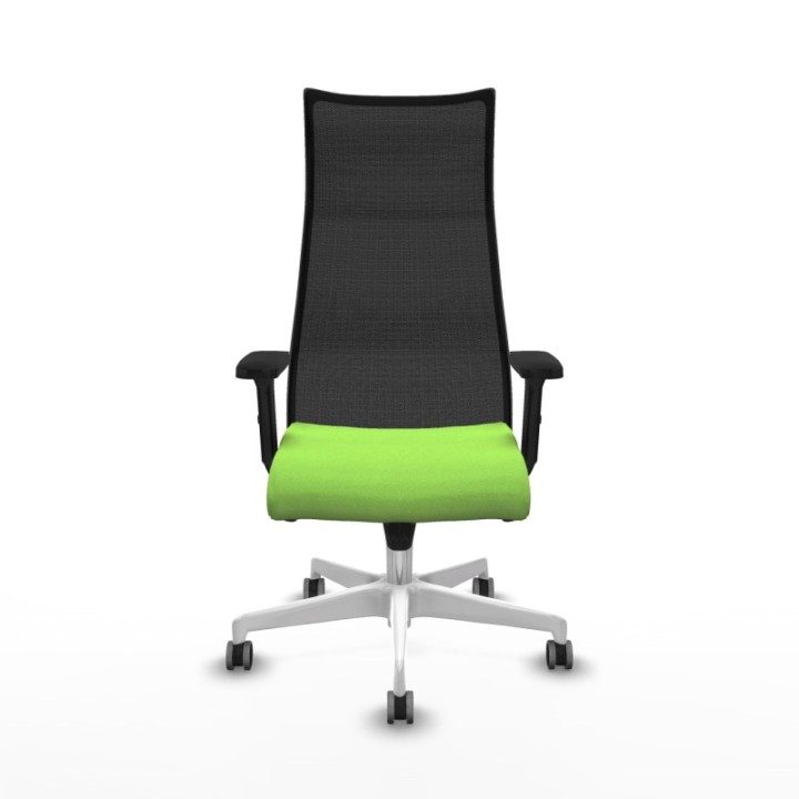 Albacete malla sincro malla negra bali pistacho brazos 2D base blanca ruedas 65mm engomadas