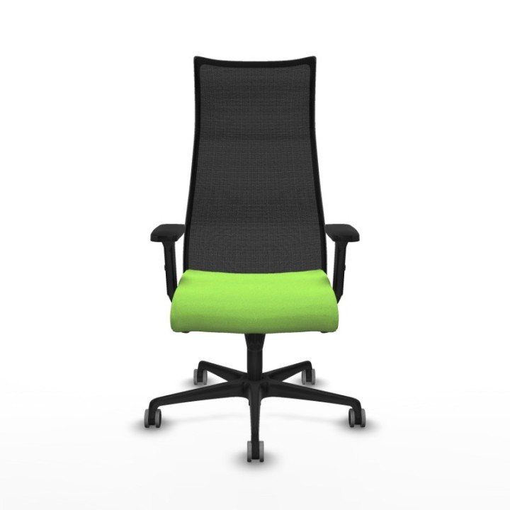 Albacete malla sincro malla negra bali pistacho brazos 2D base nailon ruedas 65mm engomadas