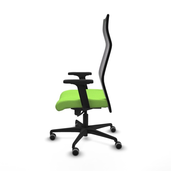 Albacete malla sincro malla negra bali pistacho brazos 2D base nailon ruedas 65mm engomadas