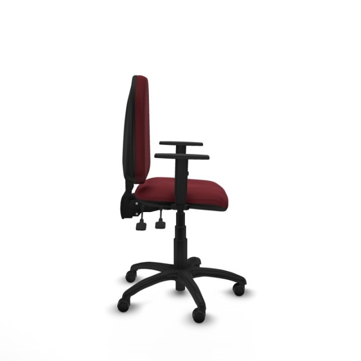 Aýna AS similpiel granate brazos 1D base poliamida ruedas engomadas 50mm