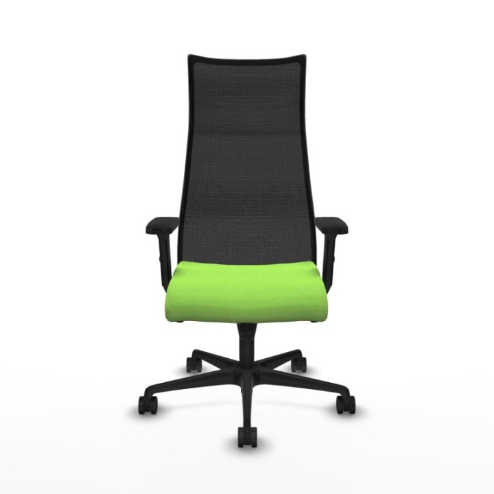 Albacete malla sincro malla negra bali pistacho brazos 2D base nailon ruedas 65 mm nailon