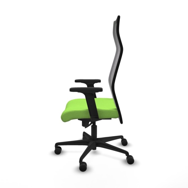 Albacete malla sincro malla negra bali pistacho brazos 2D base nailon ruedas 65 mm nailon