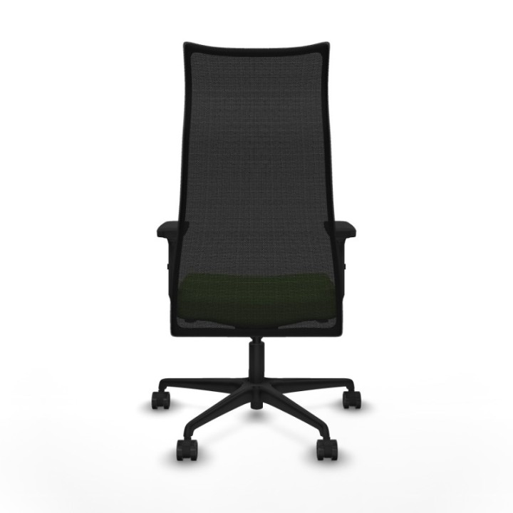 Albacete malla sincro malla negra bali pistacho brazos 2D base nailon ruedas 65 mm nailon