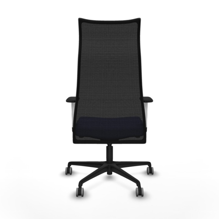 Albacete malla sincro malla negra bali azul claro brazos blancos base nailon ruedas 65mm engomadas