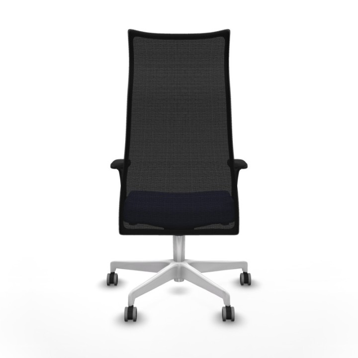 Albacete malla sincro malla negra bali azul claro brazos 1D base blanca ruedas 65mm engomadas