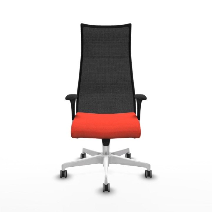 Albacete malla sincro malla negra bali naranja oscuro brazos 1D base blanca ruedas 65mm engomadas