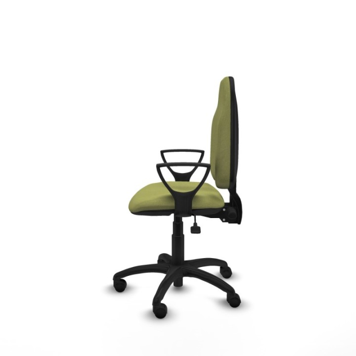 Algarra AS bali verde oliva brazos fijos base poliamida ruedas nailon 50mm