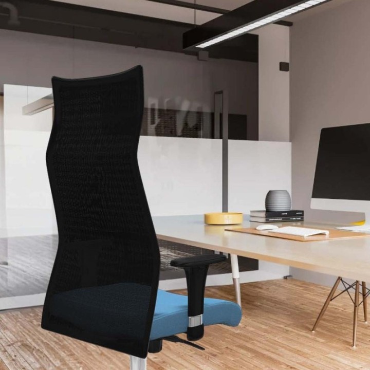 Albacete malla sincro malla negra bali naranja oscuro brazos 1D base aluminio ruedas 65mm engomadas