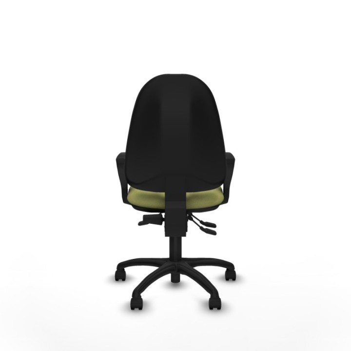 Algarra AS bali verde oliva brazos fijos base poliamida ruedas nailon 50mm