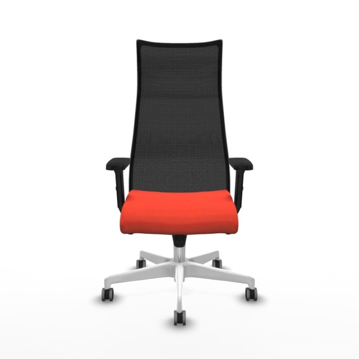 Albacete malla sincro malla negra bali naranja oscuro brazos 2D base blanca ruedas 65mm engomadas