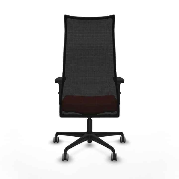 Albacete malla sincro malla negra bali naranja oscuro brazos 2D base nailon ruedas 65mm engomadas