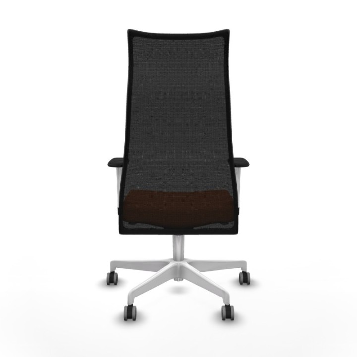 Albacete malla sincro malla negra bali naranja brazos blancos base blanca ruedas 65mm engomadas