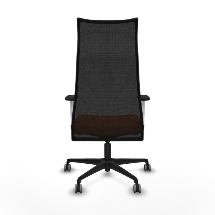 Albacete malla sincro malla negra bali naranja brazos blancos base nailon ruedas 65mm engomadas