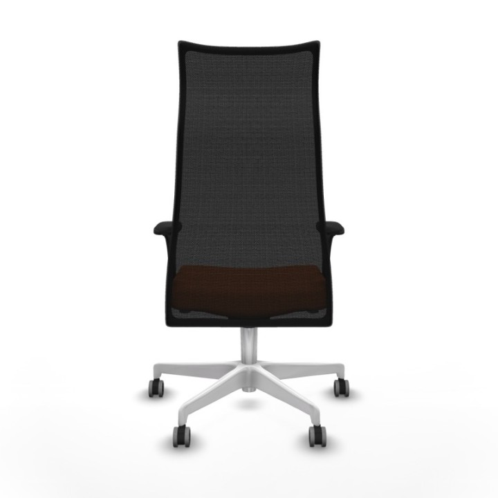 Albacete malla sincro malla negra bali naranja brazos 1D base blanca ruedas 65mm engomadas