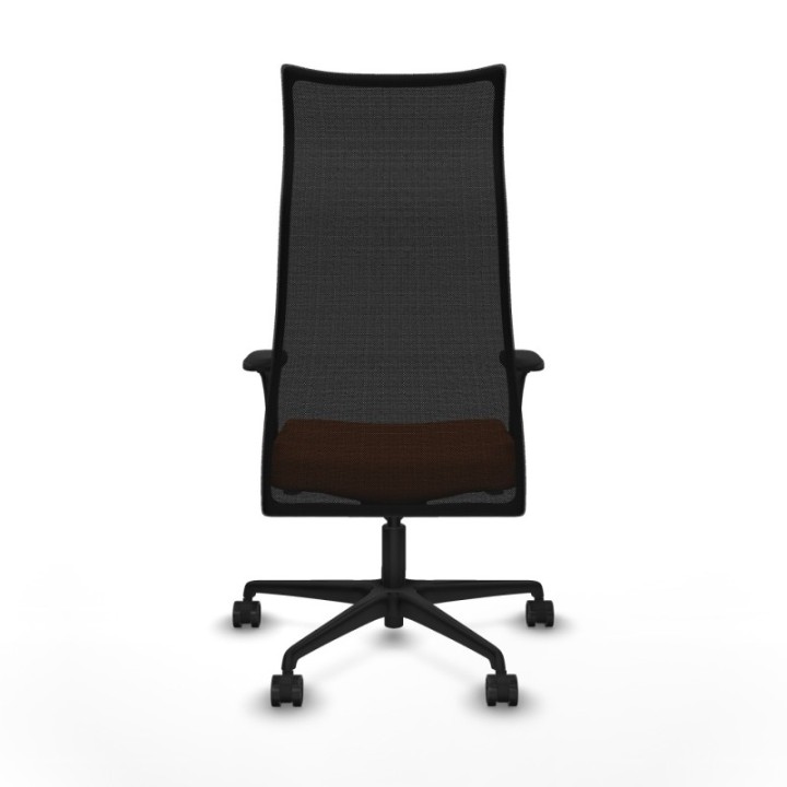 Albacete malla sincro malla negra bali naranja brazos 1D base nailon ruedas 65 mm nailon