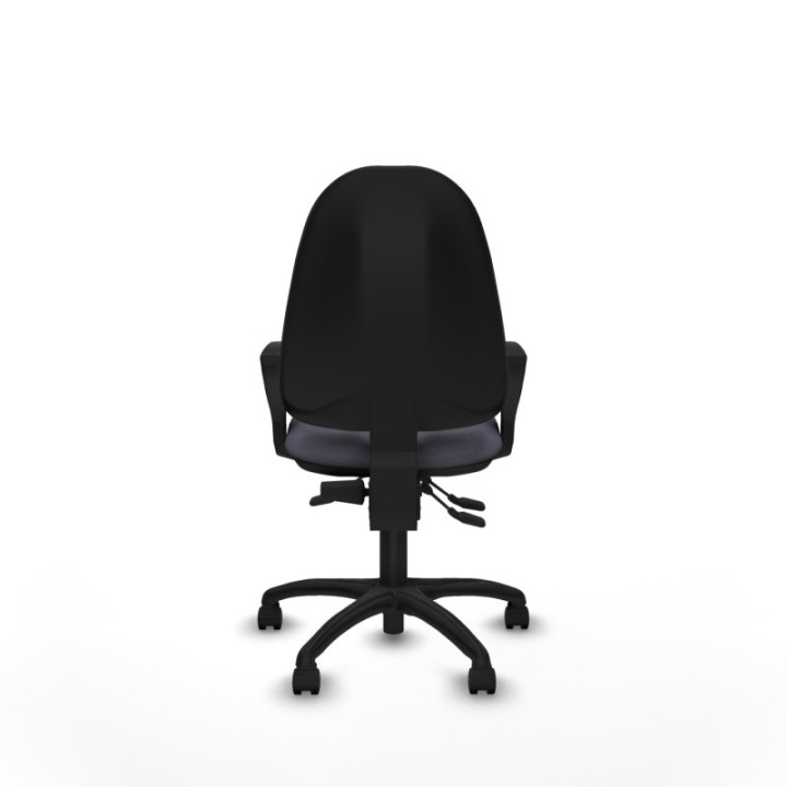 Algarra AS bali gris oscuro brazos fijos base poliamida ruedas nailon 50mm