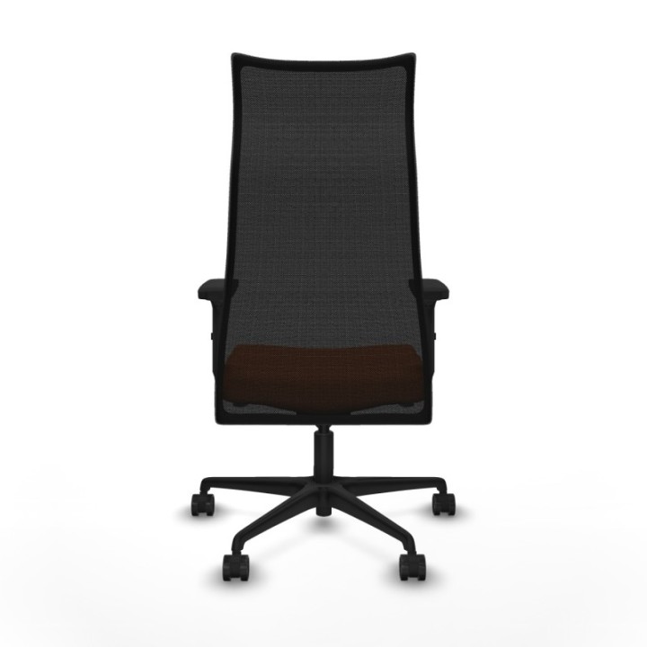 Albacete malla sincro malla negra bali naranja brazos 2D base nailon ruedas 65 mm nailon