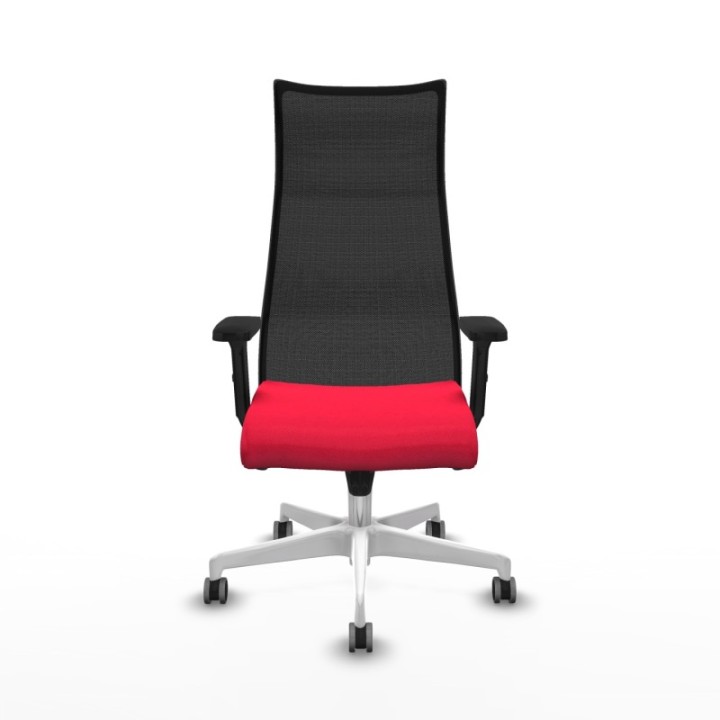 Albacete malla sincro malla negra bali rojo brazos 2D base blanca ruedas 65mm engomadas