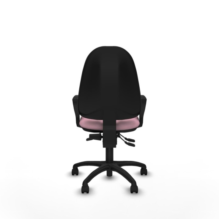 Algarra AS bali rosa brazos fijos base poliamida ruedas nailon 50mm