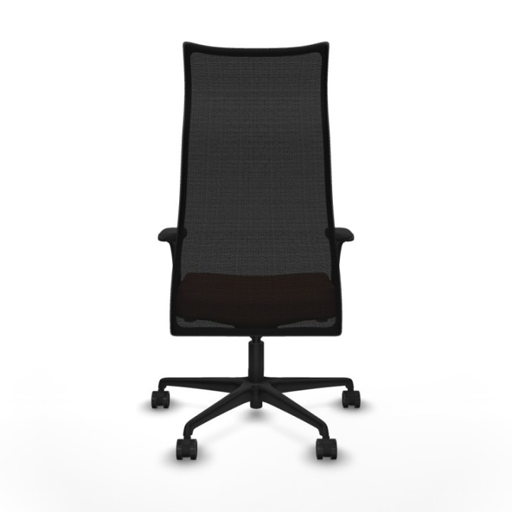 Albacete malla sincro malla negra bali marrón brazos 1D base nailon ruedas 65 mm nailon