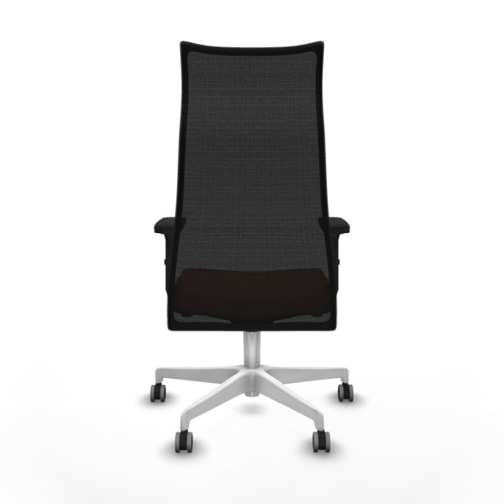 Albacete malla sincro malla negra bali marrón brazos 2D base blanca ruedas 65mm engomadas