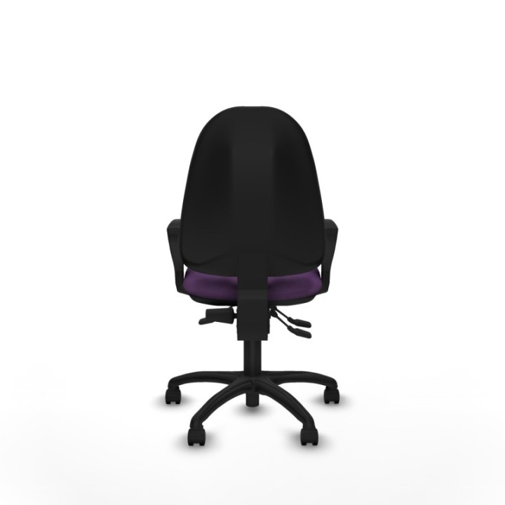 Algarra AS bali morado brazos fijos base poliamida ruedas nailon 50mm