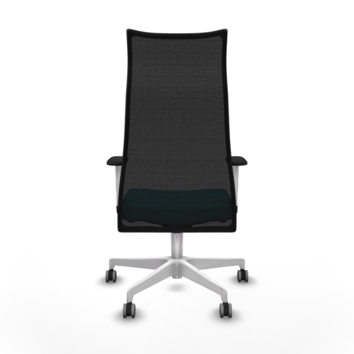 Albacete malla sincro malla negra bali turquesa brazos blancos base blanca ruedas 65mm engomadas