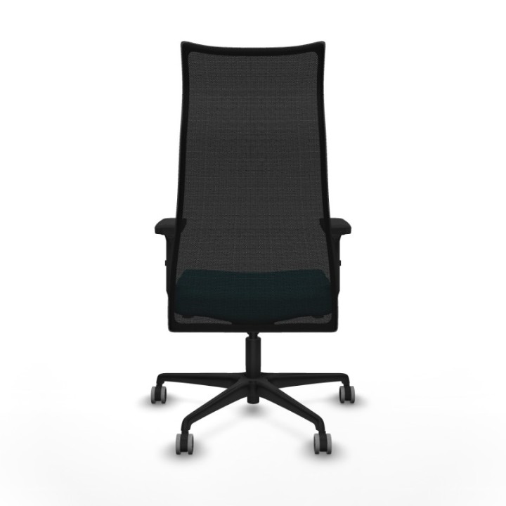 Albacete malla sincro malla negra bali turquesa brazos 2D base nailon ruedas 65mm engomadas