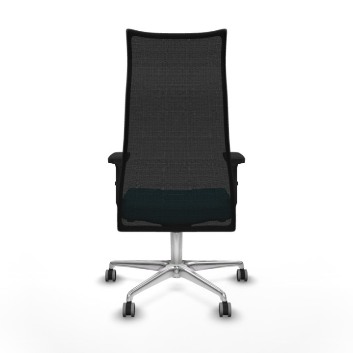 Albacete malla sincro malla negra bali turquesa brazos 2D base aluminio ruedas 65mm engomadas